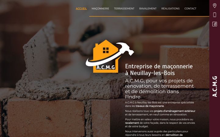 Screenshot of maconnerie-acmg36.fr