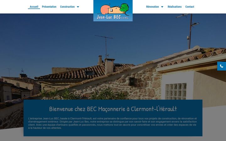 Screenshot of maconnerie-bec.com