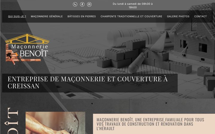 Screenshot of maconnerie-benoit.fr