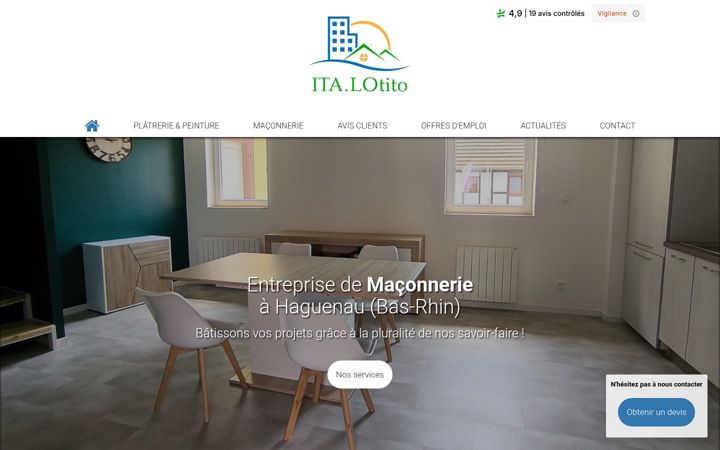 Screenshot of maconnerie-ita-lotito.fr
