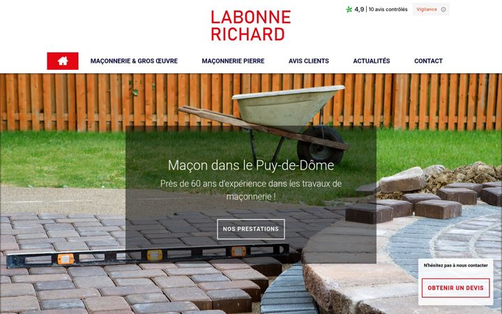 Screenshot of maconnerie-labonne.fr