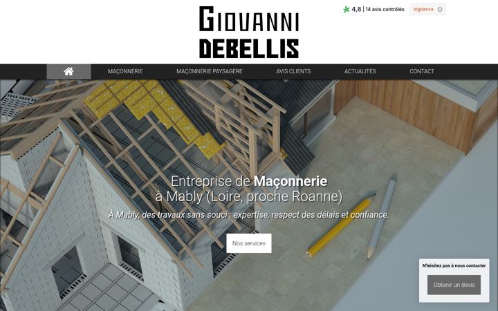 Screenshot of maconnerie-mably.com