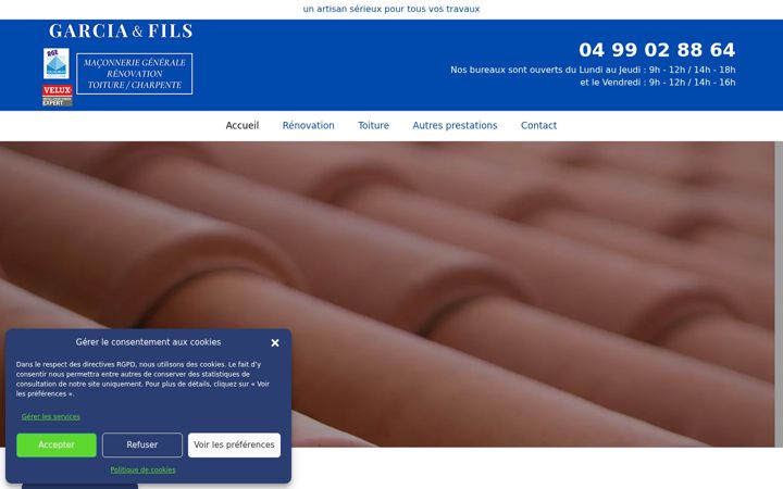 Screenshot of maconnerie-sete.com