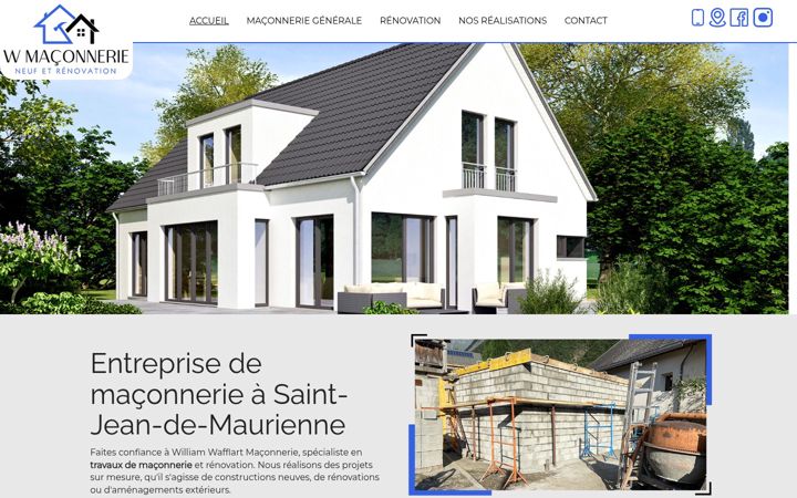 Screenshot of maconnerie-wafflart.fr