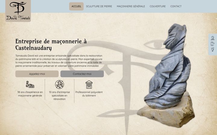 Screenshot of maconnerieancienne-sculpture.fr