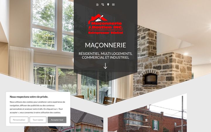 Screenshot of maconneriejbastien.com