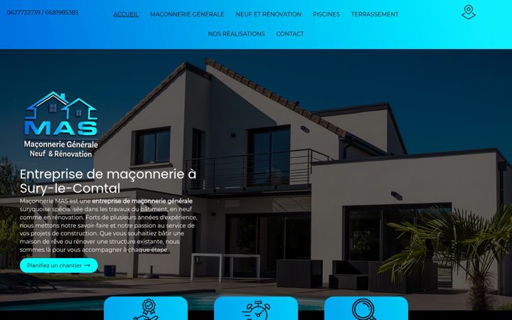 Screenshot of maconneriemas.fr