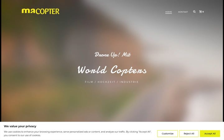 Screenshot of macopter.com
