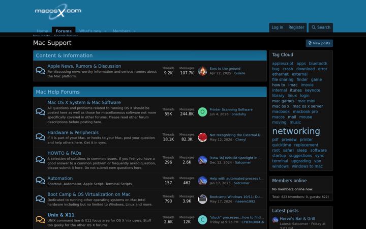 Screenshot of macosx.com