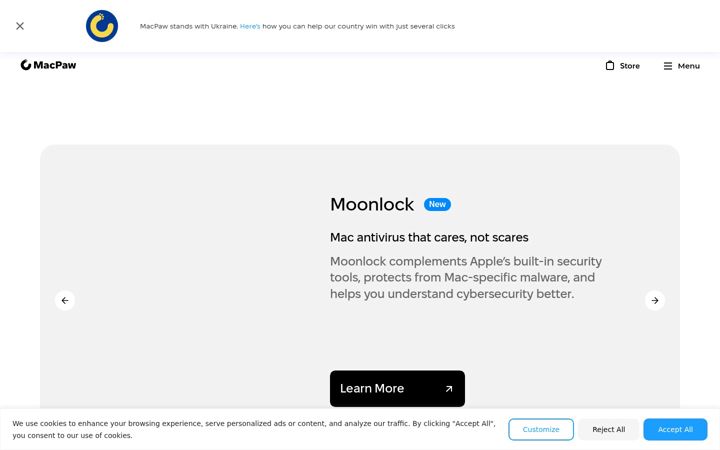 Screenshot of macpaw.com