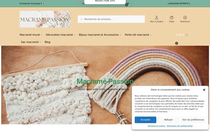 Screenshot of macrame-passion.com