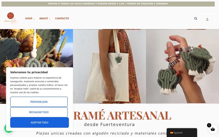 Screenshot of macraolashop.com