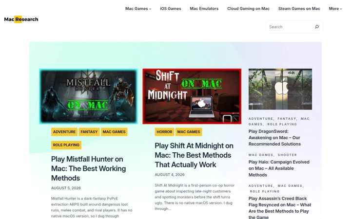 Screenshot of macresearch.org