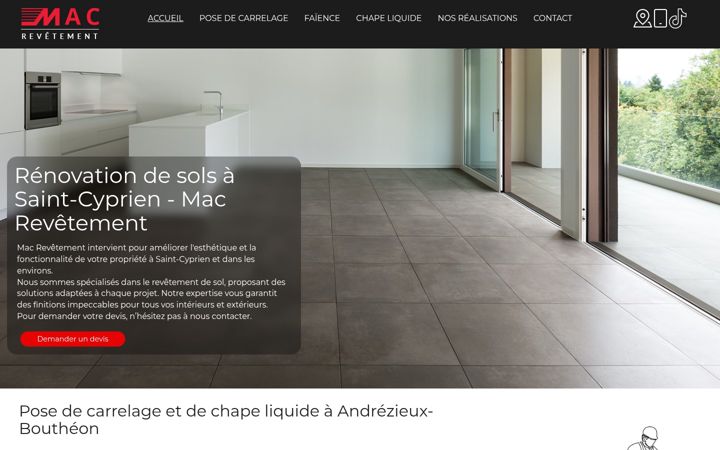 Screenshot of macrevetement.fr