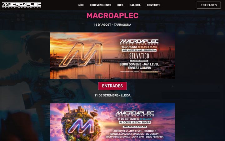 Screenshot of macroaplec.com