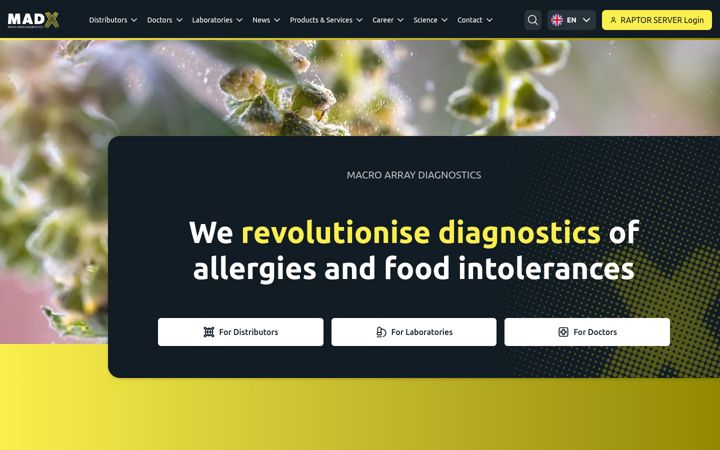 Screenshot of macroarraydx.com