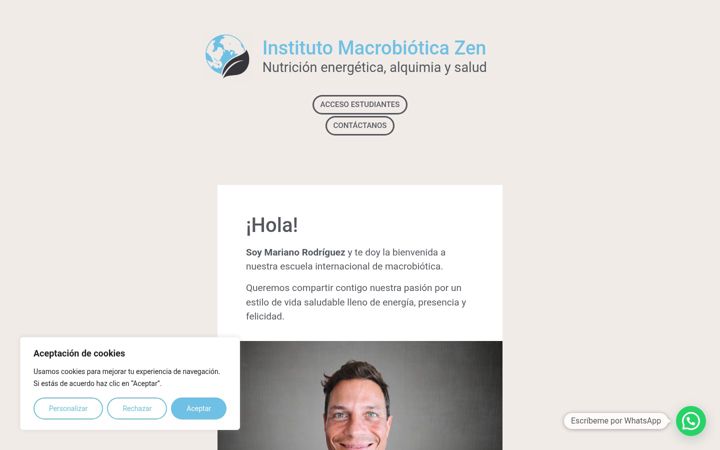 Screenshot of macrobioticazen.com
