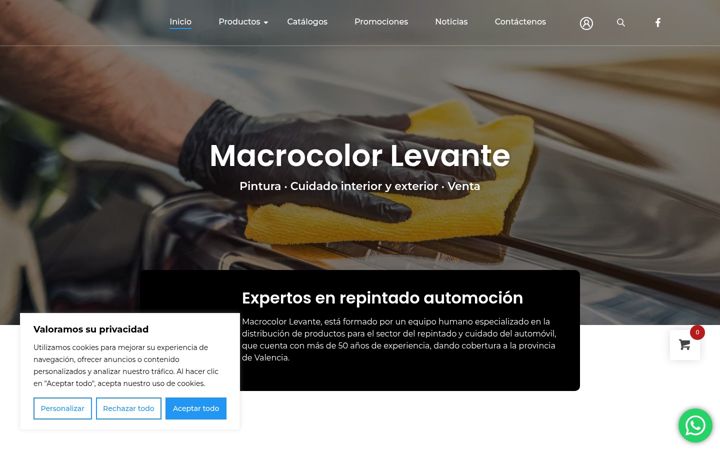 Screenshot of macrocolorlevante.com