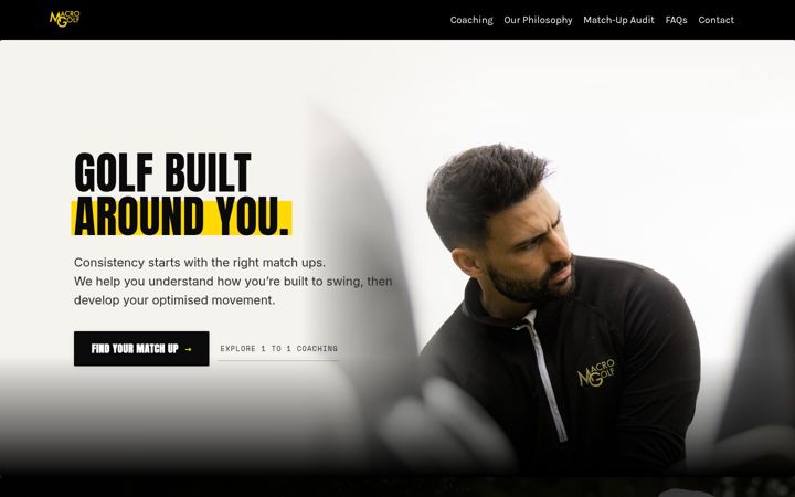 Screenshot of macrogolfonline.co.uk