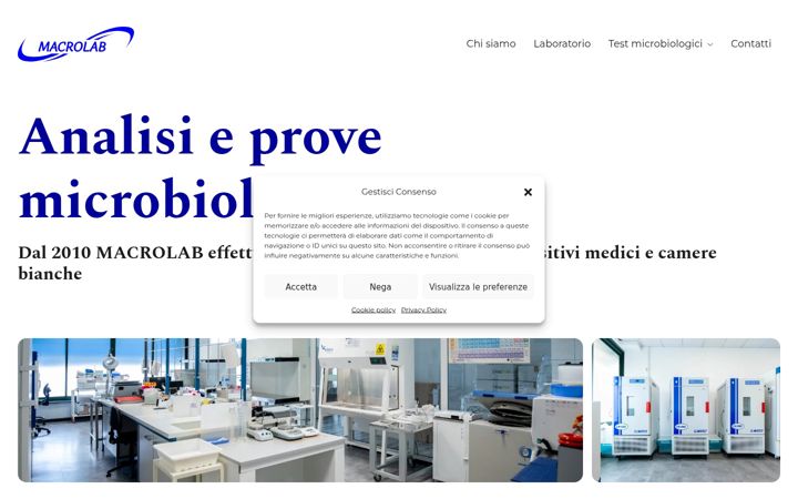 Screenshot of macrolabsrl.com
