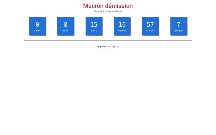 Screenshot of macron-demission.org