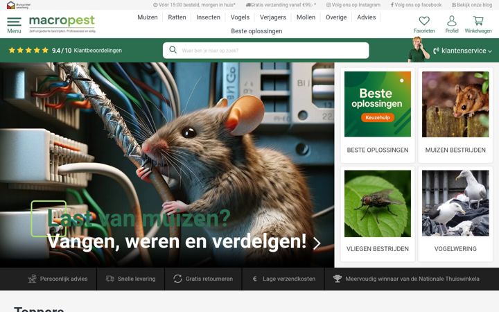 Screenshot of macropest.nl