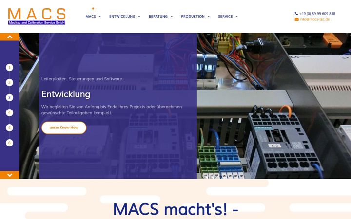 Screenshot of macs-tec.de