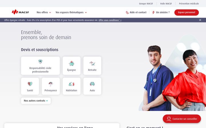 Screenshot of macsf.fr