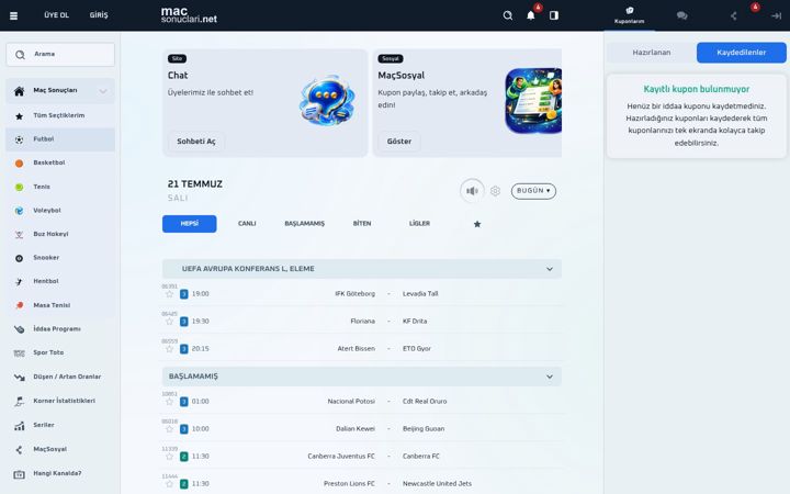 Screenshot of macsonuclari1.net
