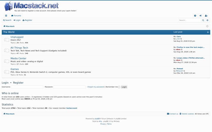 Screenshot of macstack.net