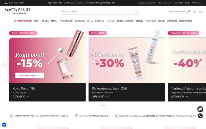 Skjermbilde av mactabeauty.com