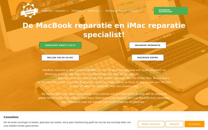 Screenshot of mactastic.nl