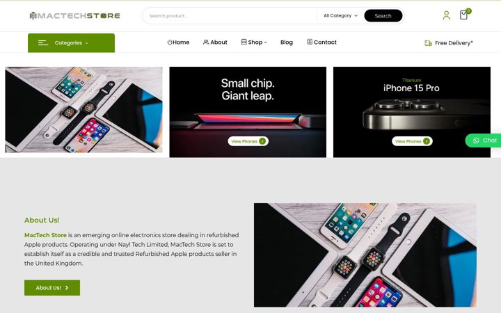 Screenshot of mactechstore.co.uk