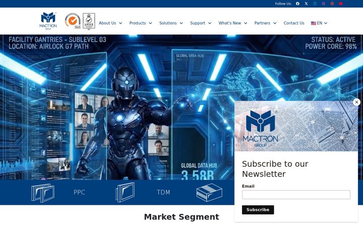 Screenshot of mactrongroup.com