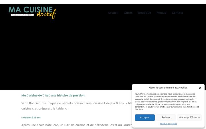 Screenshot of macuisinedechef.fr