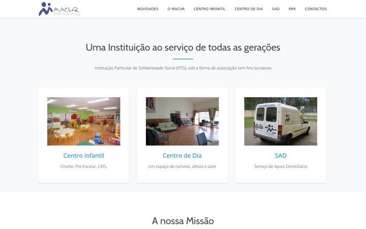 Screenshot of macur.org