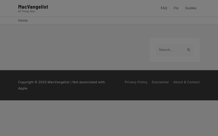 Screenshot of macvangelist.com