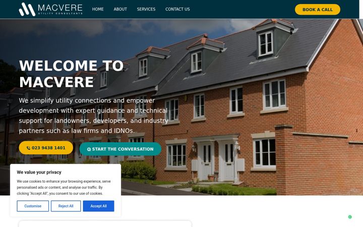Screenshot of macvere.co.uk
