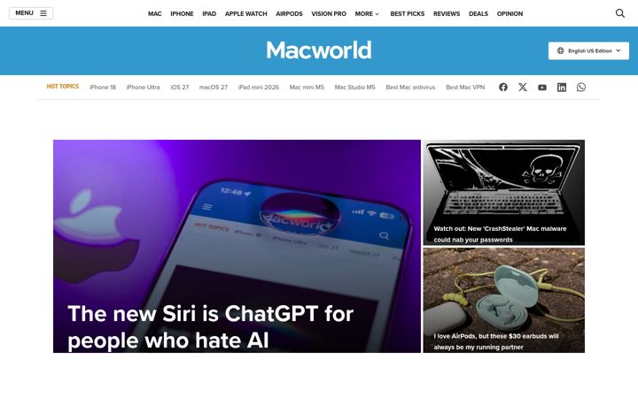 Screenshot di macworld.com