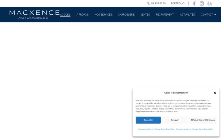 Screenshot of macxenceauto.fr