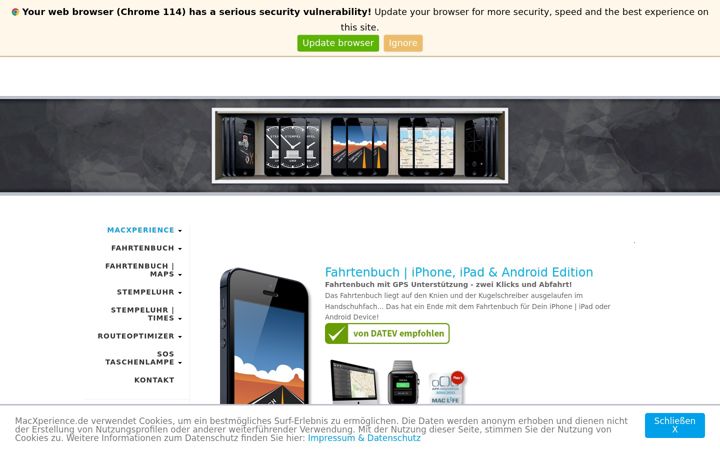 Screenshot of macxperience.de