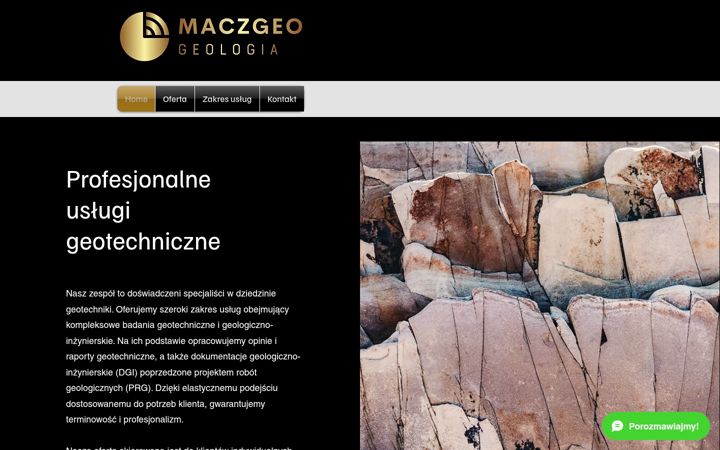 Screenshot of maczgeo.pl