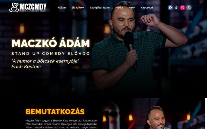 Screenshot of maczkoadam.hu