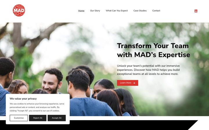 Screenshot of mad-business.com