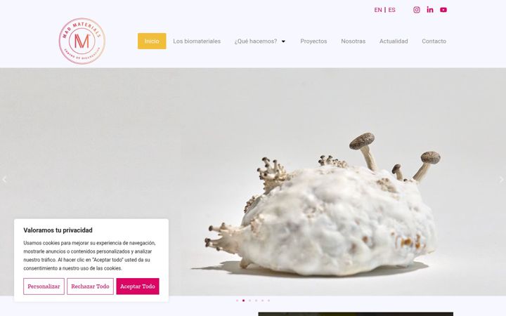 Screenshot of mad-materials.com