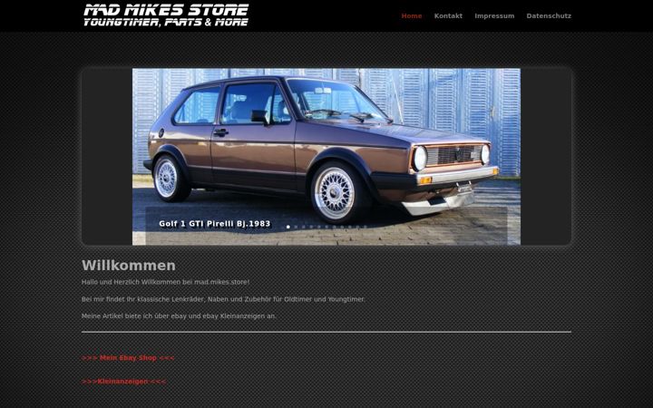Screenshot of mad-mikes-store.de
