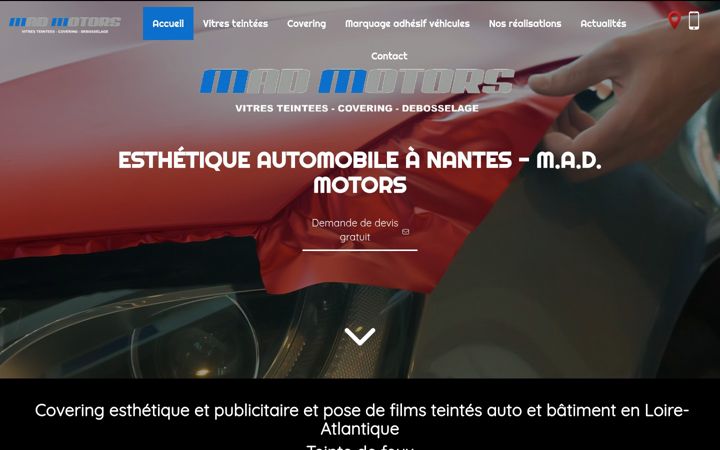 Screenshot of mad-motors.fr