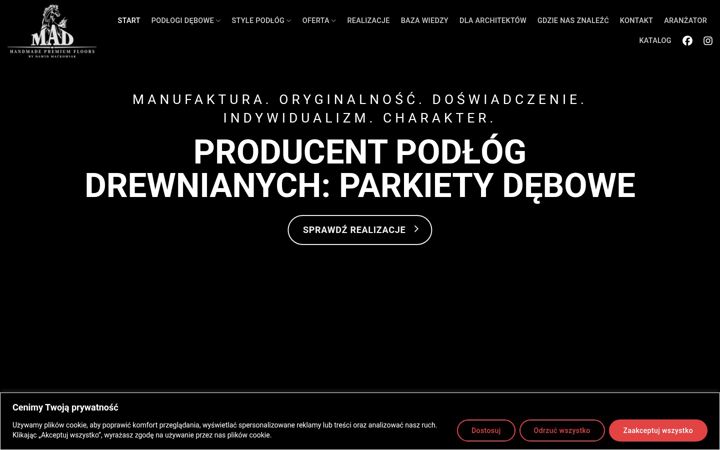 Screenshot of mad-podlogi.pl