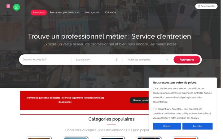 Screenshot of mada-afrique.com