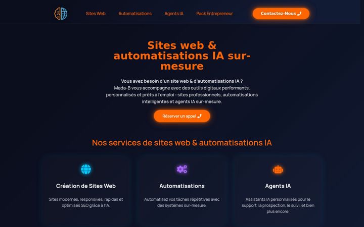 Screenshot of mada-b.fr